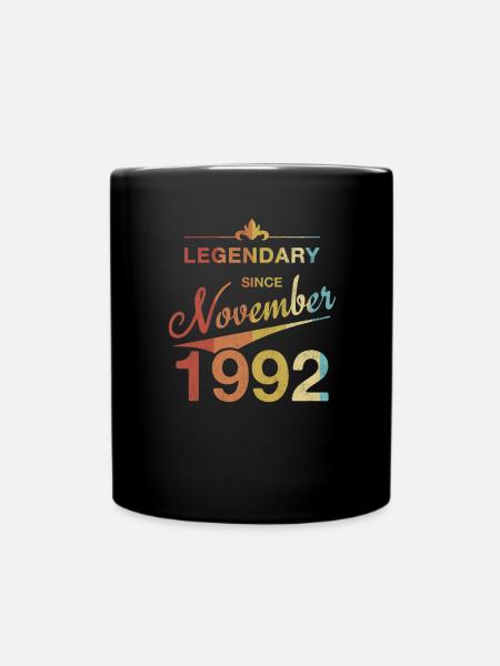 30ème anniversaire Légendaire Novembre 1992 Millésime 92 - Mug uni - noir