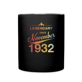 90e anniversaire Légendaire Novembre 1932 Volume 32 - Mug uni - noir - Devant
