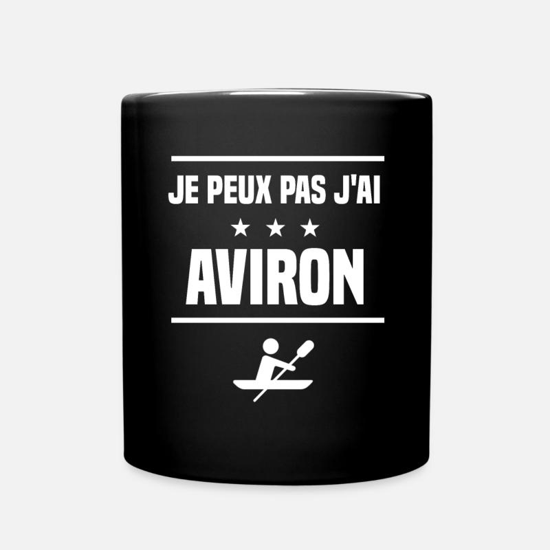 Je Peux Pas J'ai aviron humour avironneur - Mug uni - noir