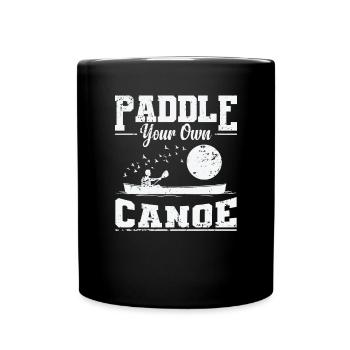 Pagayez votre propre canoë-kayak pédalo - Mug uni - noir - Devant