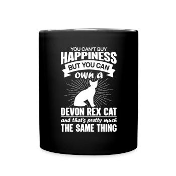 Can buy a Devon Rex cat - Full Colour Mug - black - Front