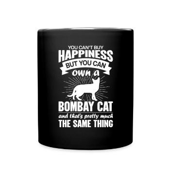 Kann Eine Bombay-Katze Kaufen - Tasse einfarbig - Schwarz - Vorne