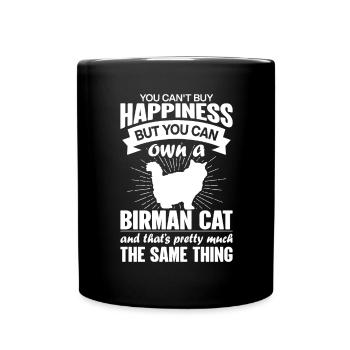 Peut acheter un chat birman - Mug uni - noir - Devant