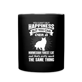 Kann Eine Norwegische Waldkatze Kaufen - Tasse einfarbig - Schwarz - Vorne