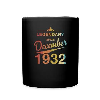 90e anniversaire Légendaire Décembre 1932 Volume 32 - Mug uni - noir - Devant