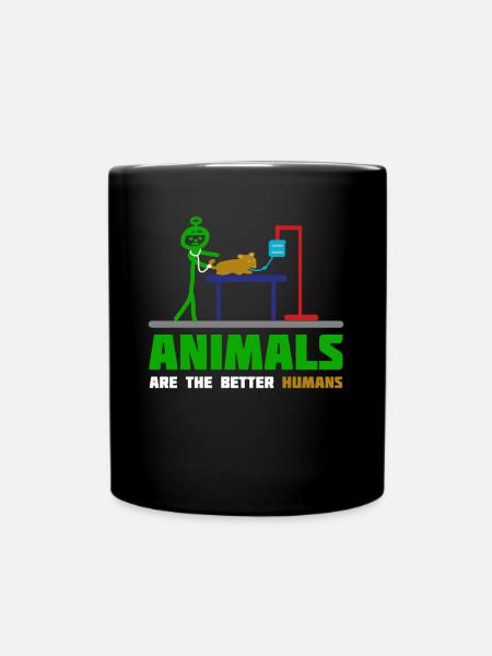 Tierarzt Tierärztin Tier Tierarztpraxis - Tasse einfarbig - Schwarz