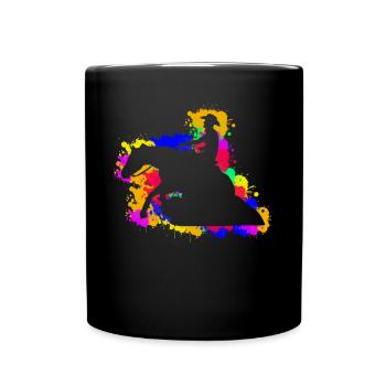 Reining Dressage Western Riding - Mug uni - noir - Devant