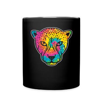 Cheetah Whisperer Wildlife Keeper - Full Colour Mug - black - Front