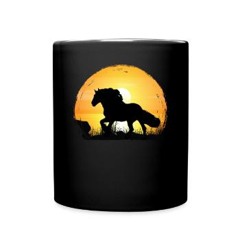Sunset - Cold Blood Horse - Full Colour Mug - black - Front