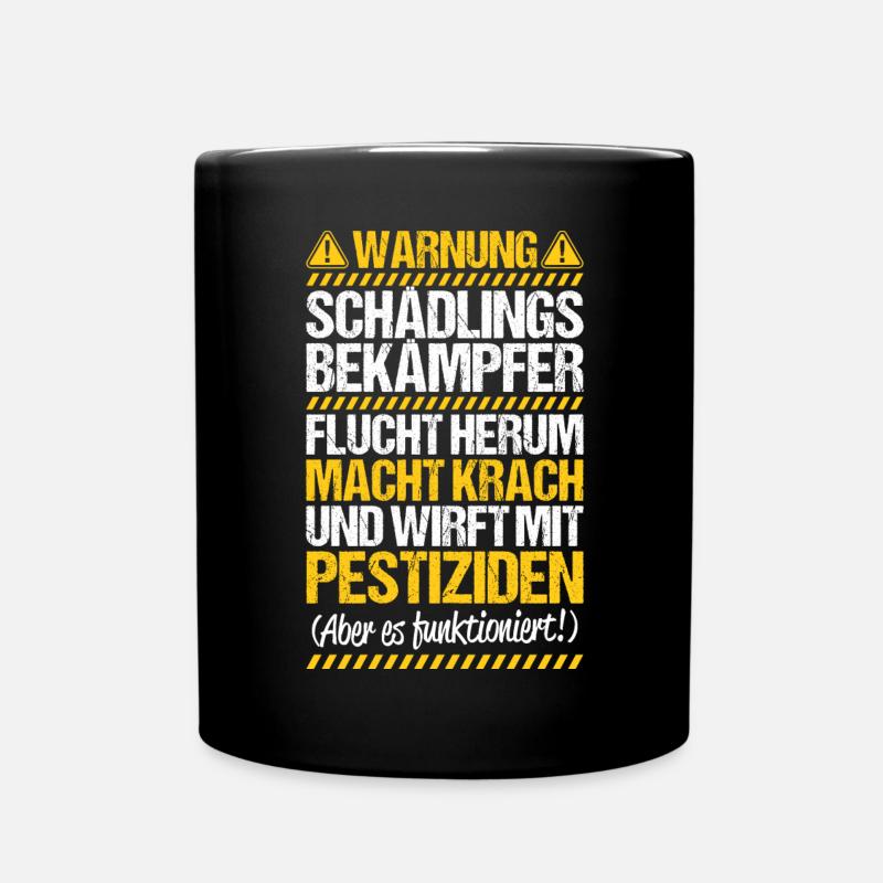 Schädlingsbekämpfer Kammerjäger Exterminator - Tasse einfarbig - Schwarz