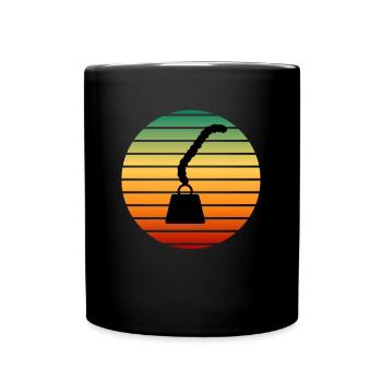 Magnet Fishing Magnet Fisher Fisherman - Tasse einfarbig - Schwarz - Vorne