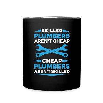 Mécanicien d’usine plombier plombier chauffage sanitaire - Mug uni - noir - Devant