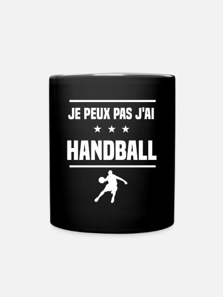 Je Peux Pas J'ai handball humour handballeur - Mug uni - noir