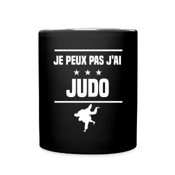 Je Peux Pas J'ai judo judoka humour judoka - Mug uni - noir - Devant