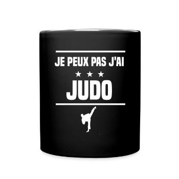 Je Peux Pas J'ai judo humour judoka - Mug uni - noir - Devant
