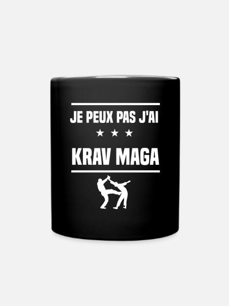 Je Peux Pas J'ai krav maga humour combattant - Mug uni - noir