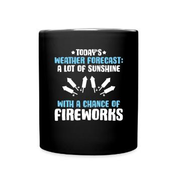 Pyrotechnicien Feux d’artifice Pyrotechnie Pyrotechnicien - Mug uni - noir - Devant