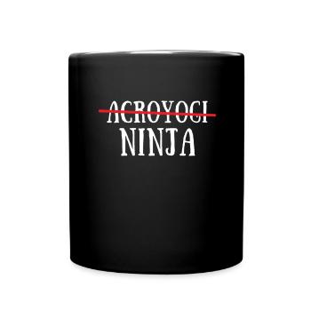 Acroyoga Manual Acro Yoga Yogi - Tasse einfarbig - Schwarz - Vorne