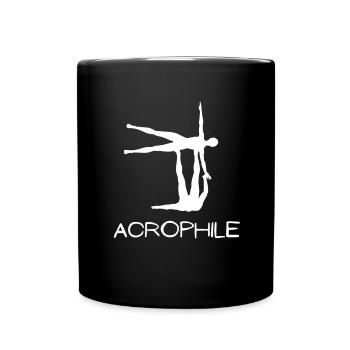 Acroyoga Manual Acro Yoga Yogi - Tasse einfarbig - Schwarz - Vorne
