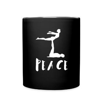 Acroyoga Manual Acro Yoga Yogi - Tasse einfarbig - Schwarz - Vorne