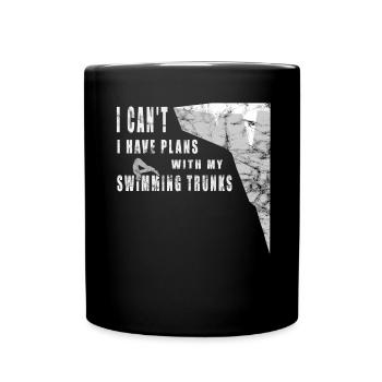 I can't - fun cliff jumping - Full Colour Mug - black - Front