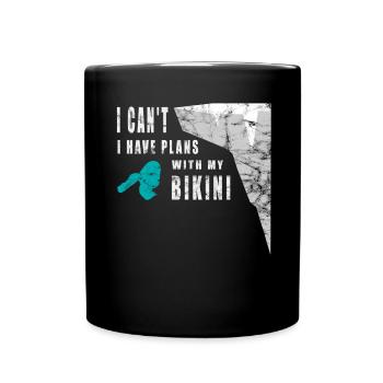 I can't - fun cliff jumping - Full Colour Mug - black - Front