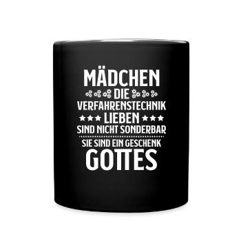 Verfahrensmechaniker Verfahrensmechanikerin - Tasse einfarbig - Schwarz - Vorne