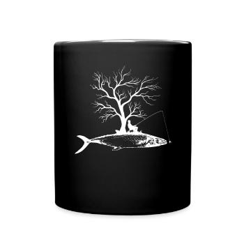 Graphic Tree - Fish Spanish Mackerel - Full Colour Mug - black - Front