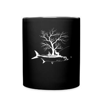 Graphic Tree - Fish Tarpon - Full Colour Mug - black - Front