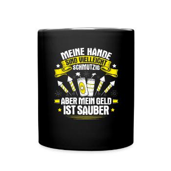 Pyrotechniker Feuerwerk Pyrotechnik Pyrotechnician - Tasse einfarbig - Schwarz - Vorne