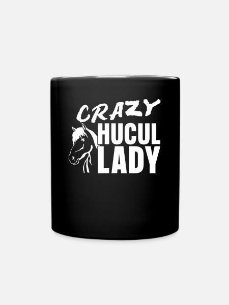 Huzule Reiter Pferd Hucul - Tasse einfarbig - Schwarz