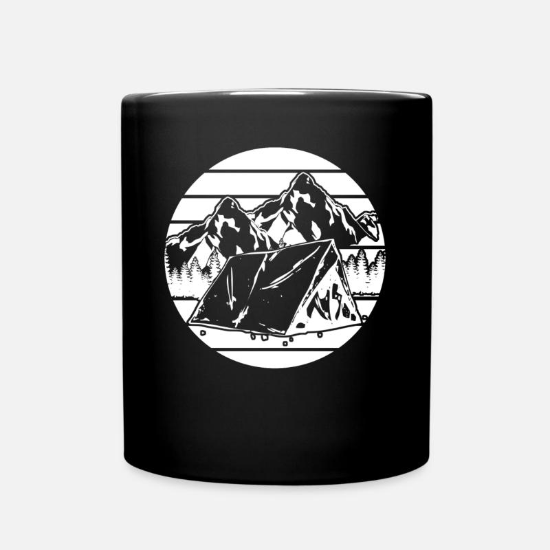 Tente extérieure Montagnes Randonnée Escalade - Mug uni - noir