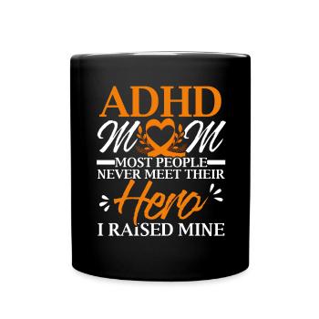 TDAH Maman Sensibilisation au TDAH Emrbace Neurodiversité - Mug uni - noir - Devant