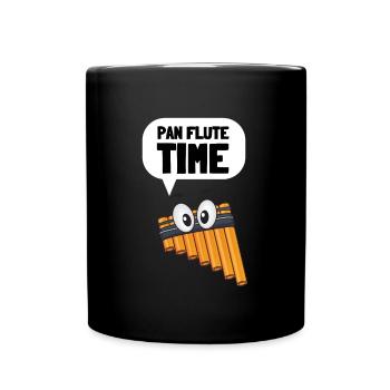 Pan Pipe Instrument Peru Wooden Pan Flute - Tasse einfarbig - Schwarz - Vorne