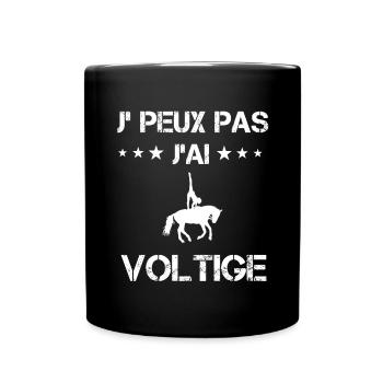 Je peux pas j'ai voltige cadeau voltigeur - Mug uni - noir - Devant
