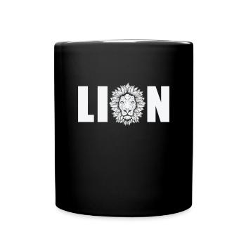 Lion Africa Lion Predator King Safari - Full Colour Mug - black - Front