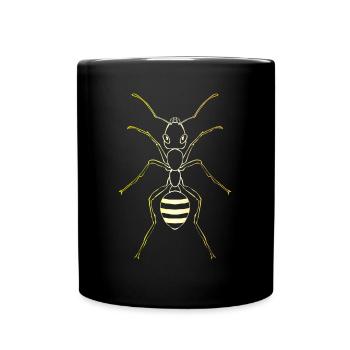 Ameisen Ameisenzucht Insekt Ameise - Tasse einfarbig - Schwarz - Vorne