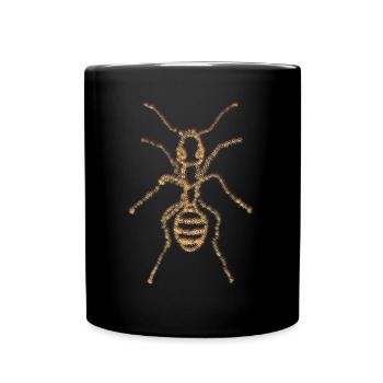 Fourmis Rétro Insecte Fourmi - Mug uni - noir - Devant
