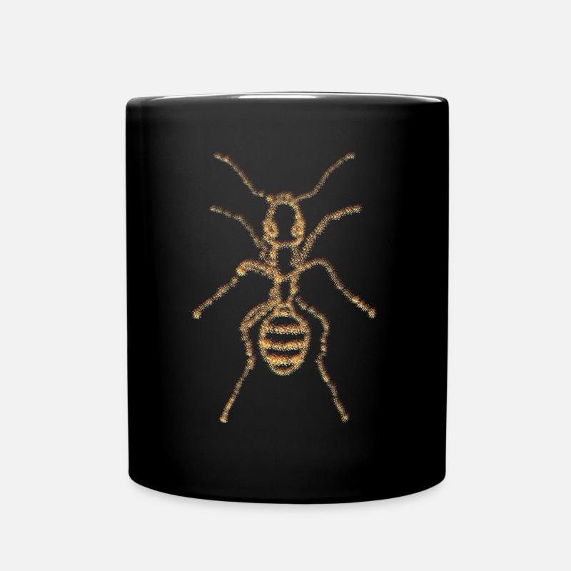 Fourmis Rétro Insecte Fourmi - Mug uni - noir