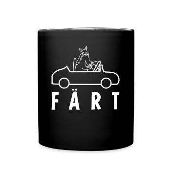 Pferd Färt Reiterin Pferde Reitsport - Tasse einfarbig - Schwarz - Vorne