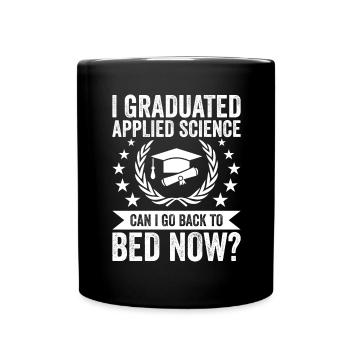 I graduated in Applied Science - Full Colour Mug - black - Front