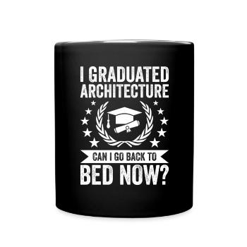 J’ai terminé l’architecture - Mug uni - noir - Devant