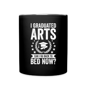 Ich Habe Kunst Studiert - Tasse einfarbig - Schwarz - Vorne