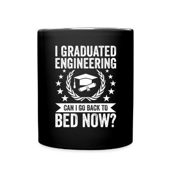 Ich Habe Die Ingenieurwesen Abgeschlossen - Tasse einfarbig - Schwarz - Vorne