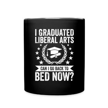 I Graduate Humanities - Full Colour Mug - black - Front