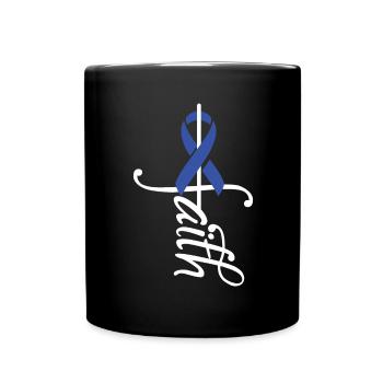 Ribbon ALS Cancer Awareness - Full Colour Mug - black - Front