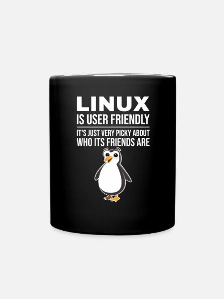 Linux Cloud Computing Engineer - Tasse einfarbig - Schwarz