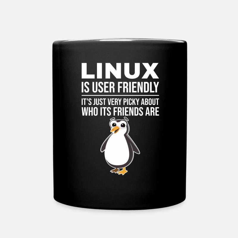 Linux Cloud Computing Engineer - Tasse einfarbig - Schwarz