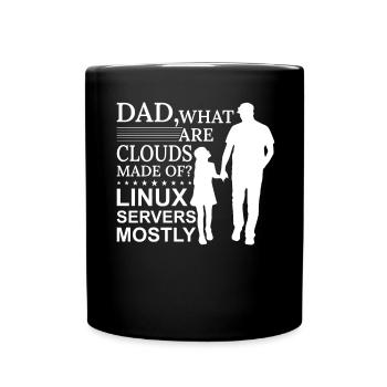 Cloud Computing Informatik Tech - Tasse einfarbig - Schwarz - Vorne