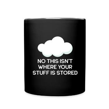 Cloud Computing Informatik Computer Programmierer - Tasse einfarbig - Schwarz - Vorne